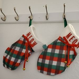 Two Cat Christmas Stocking